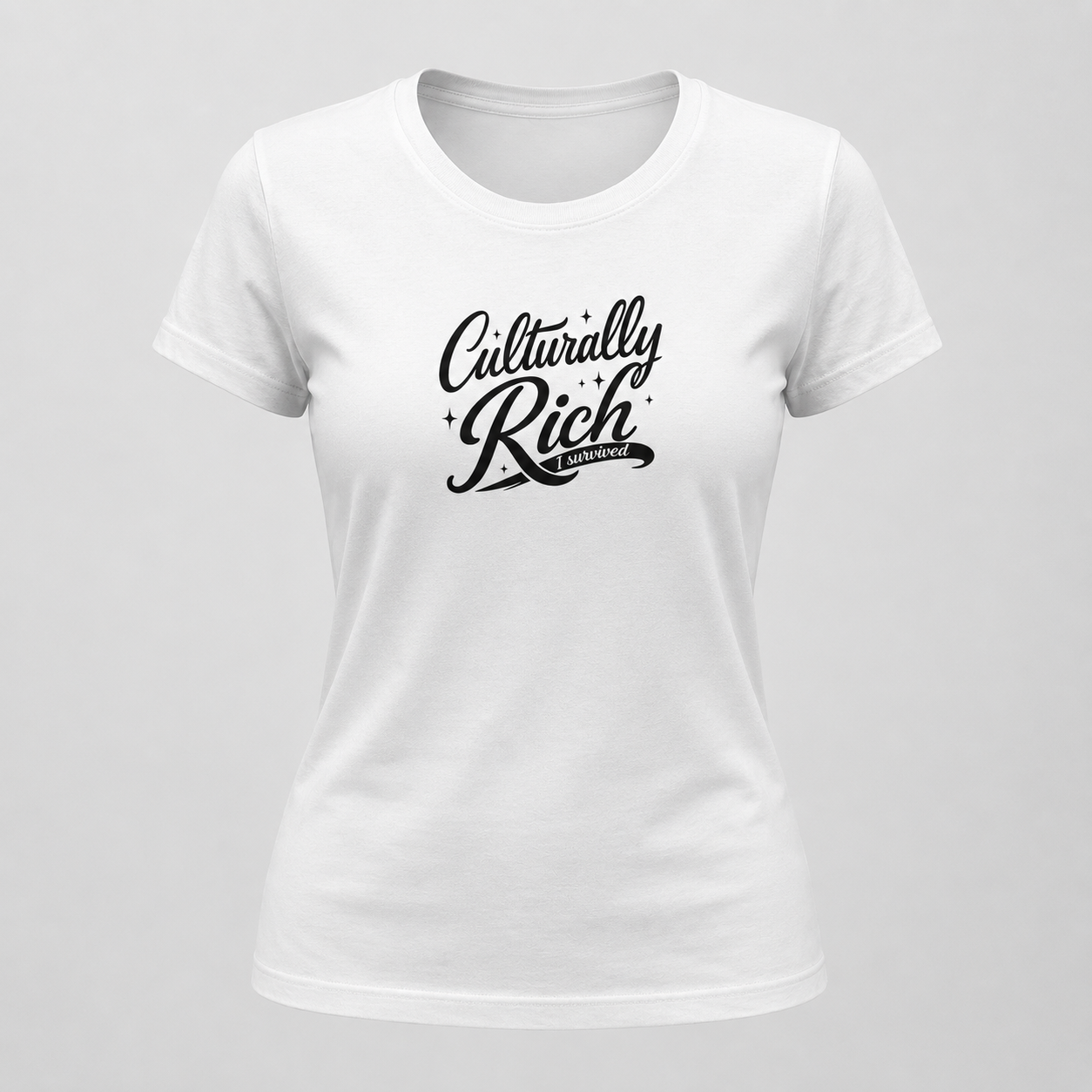 Culturally Rich Classic White Women's Tee