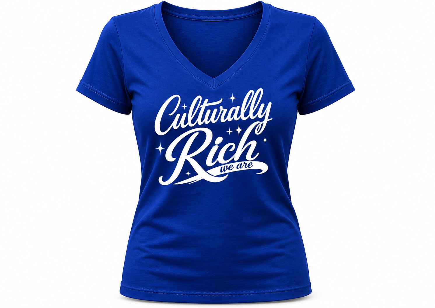 Culturally Rich Classic Blue Women's Tee