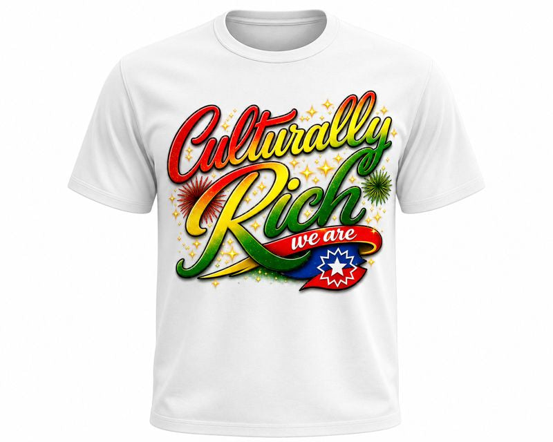 Culturally Rich Limited Edition Juneteenth Tee - White
