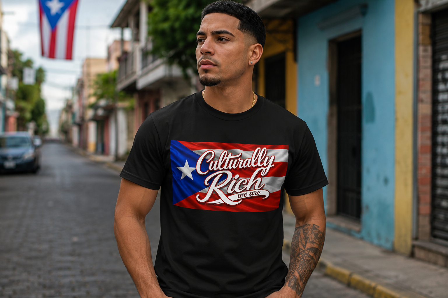 Culturally Rich Puerto Rican Flag Classic T ShirtT