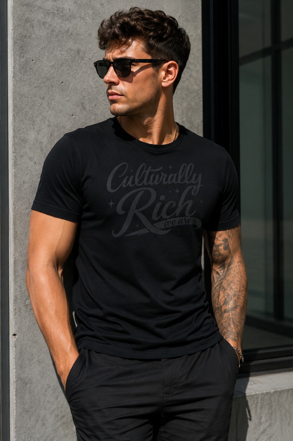 Men's Black/Black Classic Tee