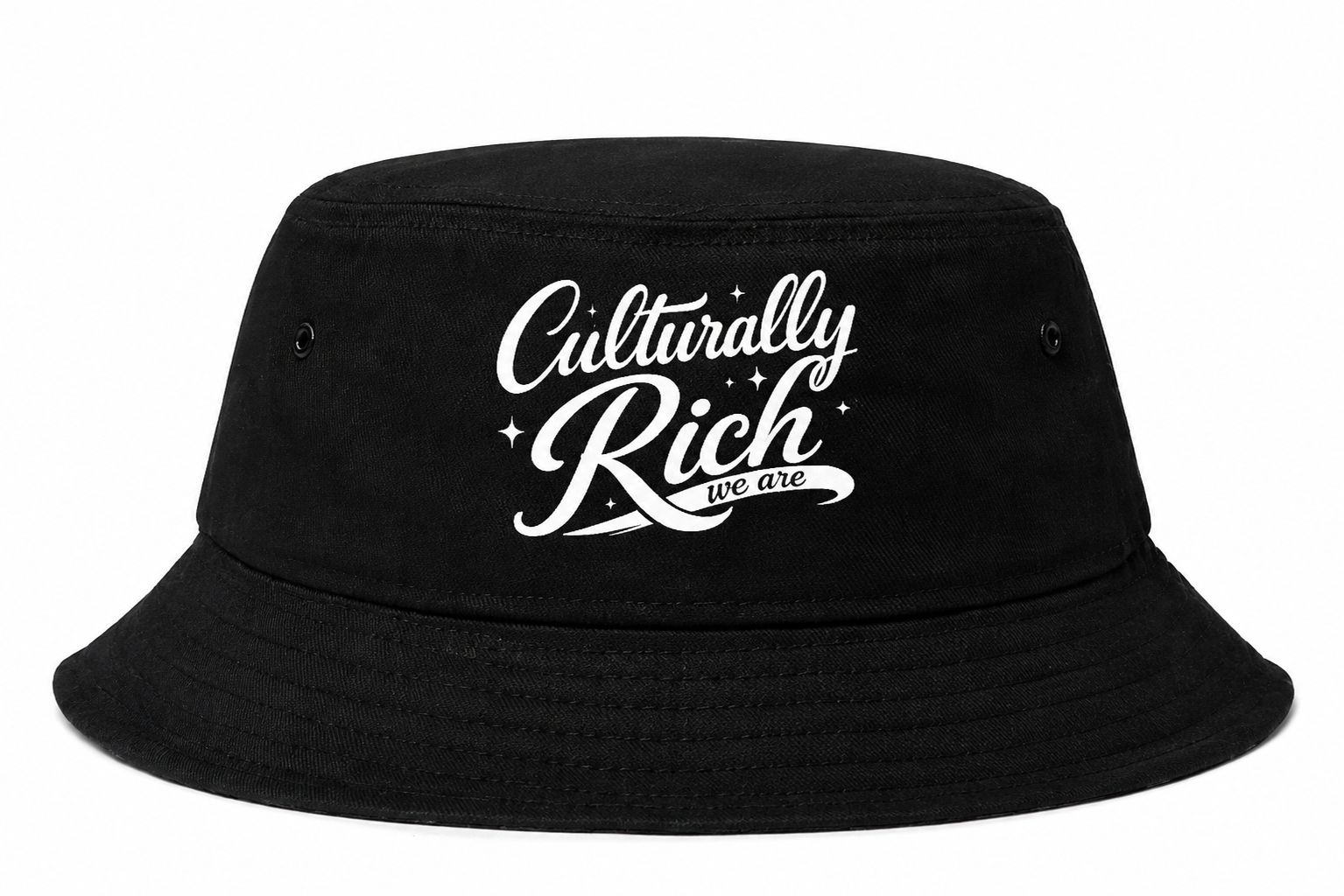 Culturally Rich Black/white Bucket Hat