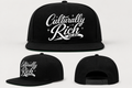Culturally Rich Black Snap Back Hat