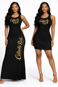 Culturally Rich Womens Long and Short Maxi Black Dresses